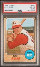 1968 TOPPS #230 PETE ROSE PSA 4 MC
