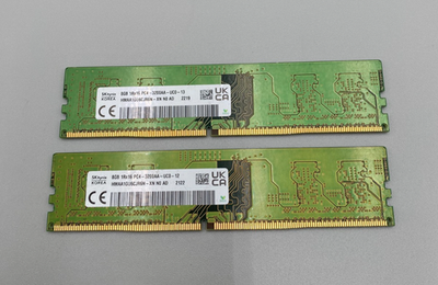 Sk hynix DDR4-3200 8GB×2 16GB Lot Of 2 SK Hynix DDR4 8GB Each(2 x 8GB = 16GB)PC4 3200MHz RAM