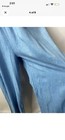 Women's Blue Denim V-Neck Sleeveless Wide-Leg Jumpsuit Tie Belt Size I — photo 5