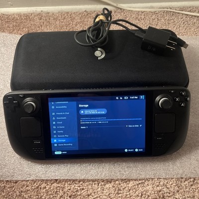 Valve Steam Deck 512GB Handheld Console comes with Case and Charger excellent
