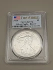 2021 $1 Silver American Eagle Type 1 PCGS MS70 First Strike - Blue Flag Label
