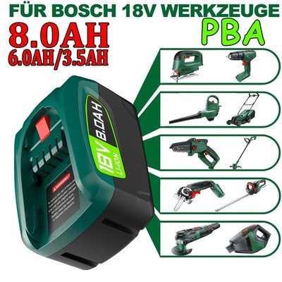 Für Bosch PBA 18V 8,0Ah Akku 3,5Ah 6,0Ah Li-ion für All Alliance Werkzeug Akku