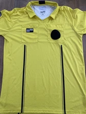 Official Sports US Soccer Federation Referee Shirt Short Sleeve Yellow Sz XL