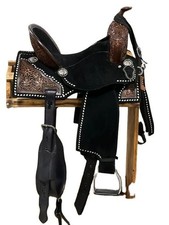 Barrel Racing Horse Saddle Leather Western Handmade Racer Equestrian Trail Tack