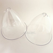 Big Size 2PCS 180ML Breast Cups Butt Cups Plastic Cup For Vacuum Therapy Machine