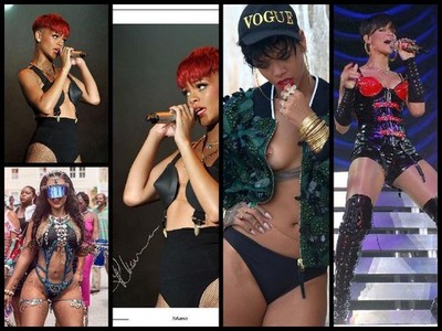 RIHANNA_Sängerin, Musik & Mode 20 Fotos + 1x  Autogr.Repro 10 x 15 cm  (23.6)