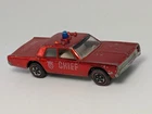 Vintage Hot Wheels Redline Cruiser Fire Dept Chief Car 1968 Red US