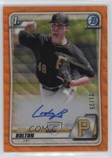 2020 Bowman Chrome Prospect Orange Wave Refractor 21/25 Cody Bolton Auto 2a9