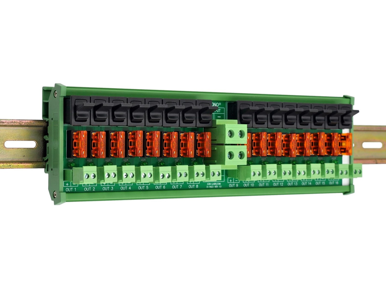 DC Power Distribution Module, Rocker Switch, Fused, Pluggable Top ...
