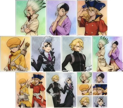 Character Card Set of 10, ''Dr.STONE Newly Drawn Walking Ver. Trading Acrylic