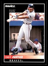 Dave Justice 1992 Pinnacle #100 Braves MLB READ FREE SHIPPING AutographDen