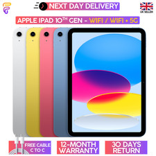 Apple iPad 10th Gen 2022 10.9"-  Wi‑Fi/5G - 64GB/256GB – Excellent Condition