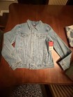 Wrangler Authentic WRAJKTE Stretch Med Stone Denim Long Sleeve Jacket Large — photo 1