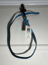 Vintage Hot Topic Mini 2 Row Pyramid Studded Belt Size 30 Blue Emo Cyber Y2K