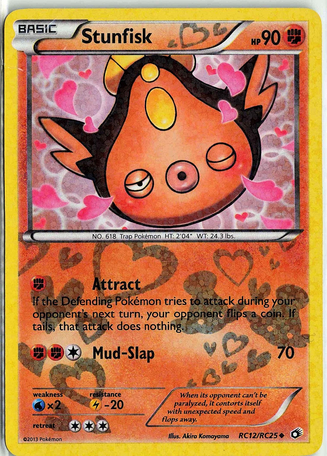 Stunfisk RC12/RC25 Legendary Treasures Radiant Collection Pokemon Card