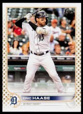 2022 Topps Eric Haase 488 Gold Star Detroit Tigers