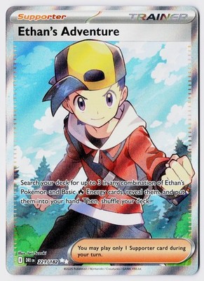 Ethan's Adventure - 221/182 Holofoil SV10: Destined Rivals NM