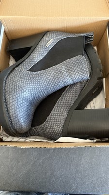 Firetrap Stiefelette Boots Größe 37 Animalprint Snakeprint Grau 