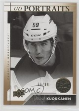 2017-18 Upper Deck Portraits Rookies Gold 66/99 Janne Kuokkanen #P-106 02hk