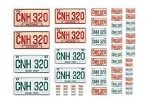 Assorted scale model TV car Dukes of Hazzard license plates tags  1/25 1/18