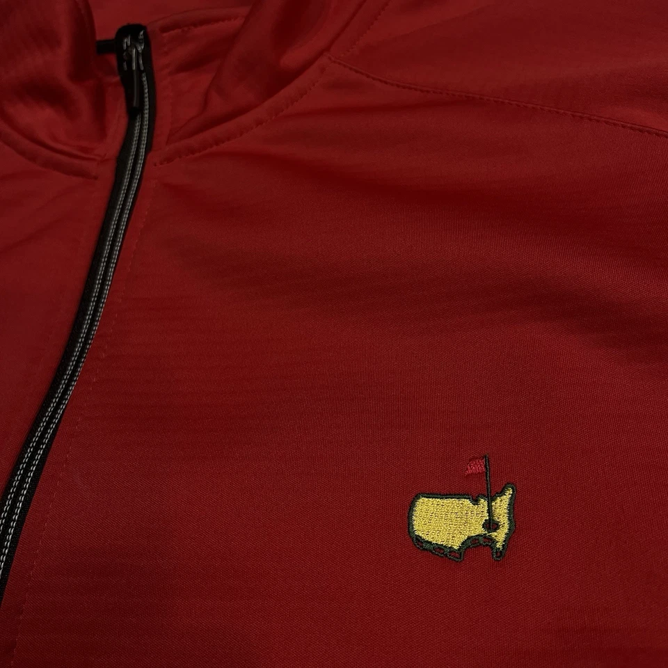 Chaqueta Zero Restriction Para Hombre Mediana Roja Cremallera Completa Augusta Masters Tour Series Foto 4 de 4