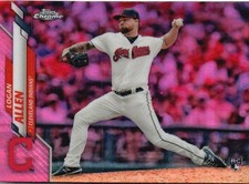 2020 Topps Chrome #155 Logan Allen Pink Refractor