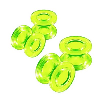 4 Stück Acryl Flesh Screw Stretcher Ohr Tunnel Gauge Plug Ohrring Lobe Pierci...