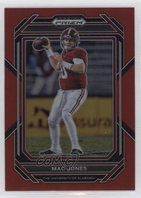 2023 Panini Prizm Draft Picks Red Prizm 92/299 Mac Jones #70 0i1b