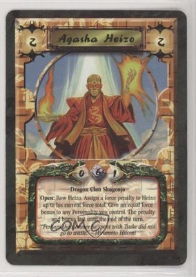 1997 Legend of the Five Rings (L5R) CCG - Crimson and Jade Agasha Heizo