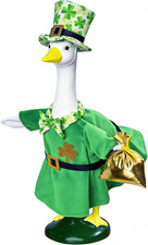 St. Patrick'S Day Goose Outfit Irish Porch Goose Clothes for 23" Lawn Outdoor Ga