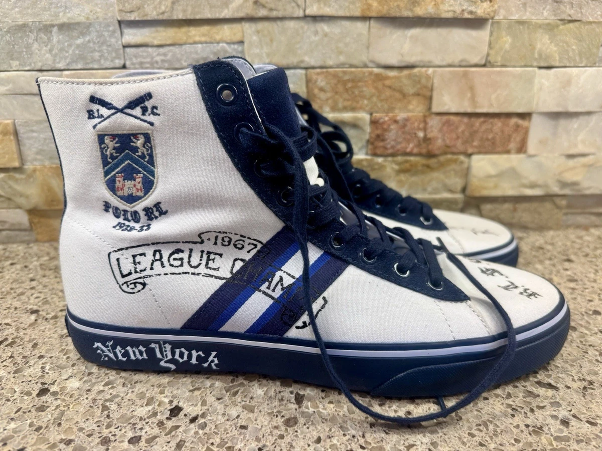 POLO Ralph Lauren Chancery Canvas Sneakers Khaki/Navy Men\'s Size 13D Men main image 2