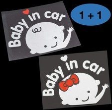 CM Wealth 2Packs - Baby in Car Sticker Decal Baby on Board Sign for Car Safet...
