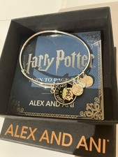 New Alex And Ani Harry Potter "Turn To Page 394" Bangle Bracelet