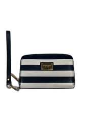 Michael Kors Womens Blue Striped Saffiano Lea...