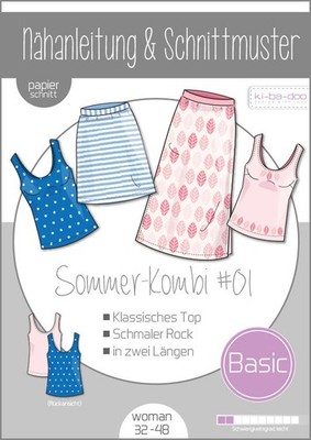 Schnittmuster kibadoo Mix&Match Damen Sommer Kombi #01