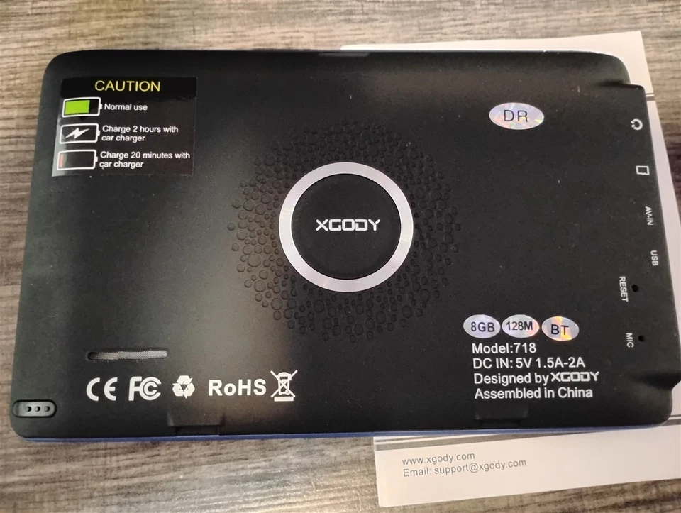 Xgody Model 718 Truck GPS Navigation System Large 7" Inch Diagonal LCD Screen - Image 3 of 4