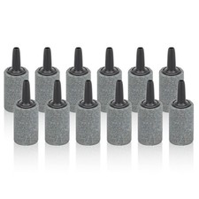 12 Pack Aquarium Air Stone 1 Inch Fish Tank Aerator Bubble Diffuser Silicon