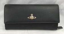 Vivienne Westwood black long wallet 12 pockets