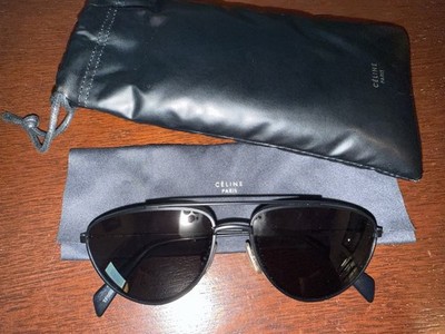 CELINE CL40077U 02A Matte Black/Smoke 59-16-145 Sunglasses  display picture 1