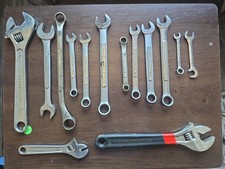 Craftsman Wrench Lot 14pc Sae Metric Combination Adjustable Mixed Set
