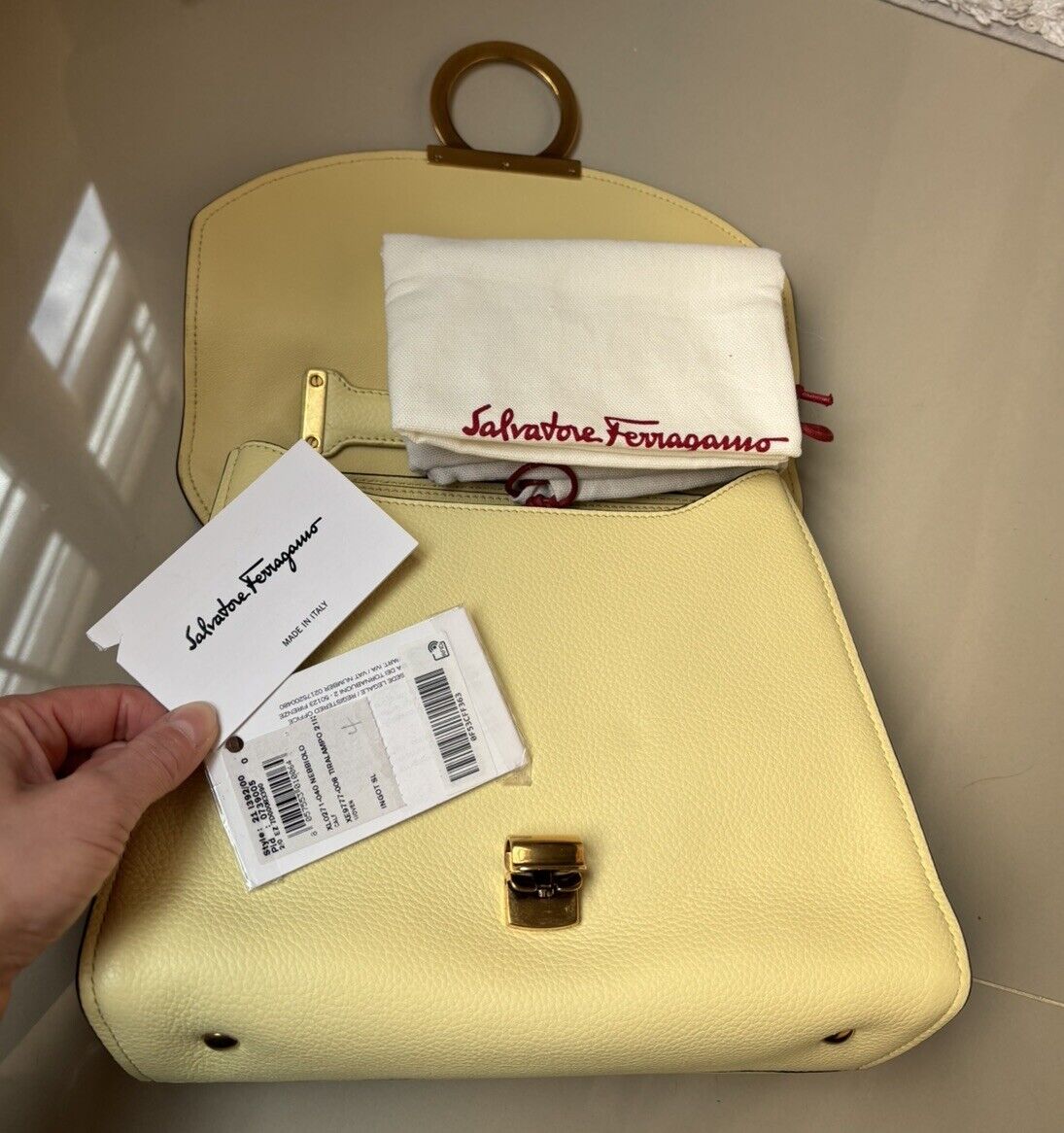NEW‼️ Salvatore Ferragamo Mini Gancini Top Handle Calfskin NEW‼️ Salvatore Ferragamo Mini Gancini Top Handle Calfskin