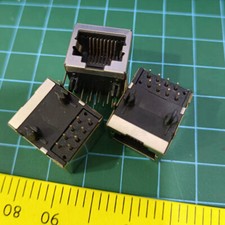 10pcs CAT5/5e/6 Computer LAN 8P8C RJ45 PCB Jack Female Connectors