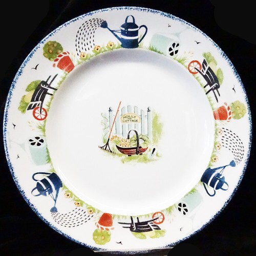 HOLLY COTTAGE by Wood & Sons 5 Piece Place Setting w Soup NEW NEVER USED England - Picture 3 of 12