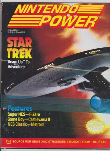 Nintendo Power Magazine: Star Trek Vol. 29 w/ Flintstones Poster Castlevania+ B5