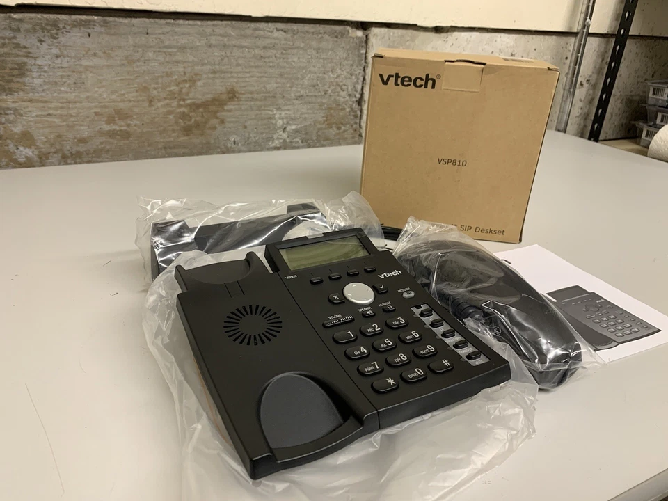 Vtech VSP810 ErisTerminal SIP Office Phone Desk Set - FREE SHIPPING - Image 2 of 4