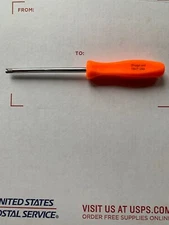 Snap-on Tire Valve Core Remover/Installer Tool. Orange handle