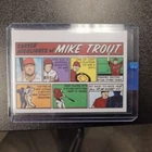 2022 Topps Heritage 73TC-1 Mike Trout Career Highlights Comic Card SP LA Angels