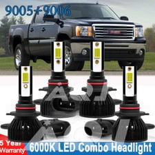 For Gmc Sierra 1500 1999-2006 4x Led Headlights High Low Beam Light Bulbs Kit
