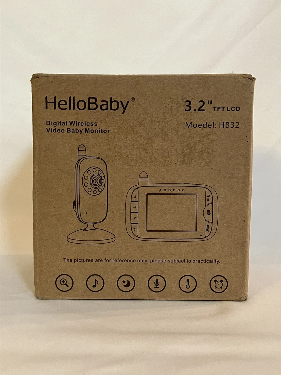  HelloBaby 3.2 Inch Video Baby Monitor with Night