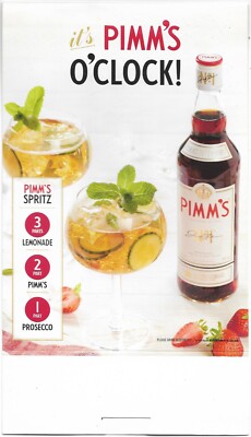 Pimm's Nr. ''1 ''''It's Pimm's O'Clock!'' Markenwerbung Tischzelt